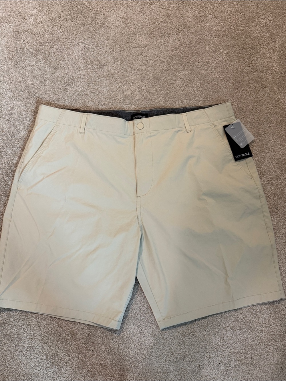Men's Light Beige Performance Shorts